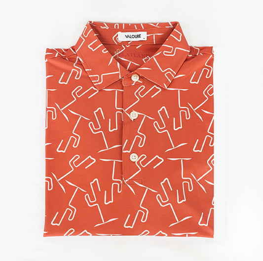 Flatland Performance Polo - Desert Sun