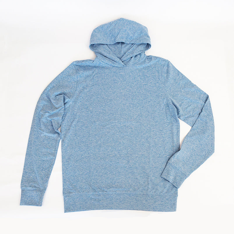 Suave Performance Hoodie - Heather Sky Blue