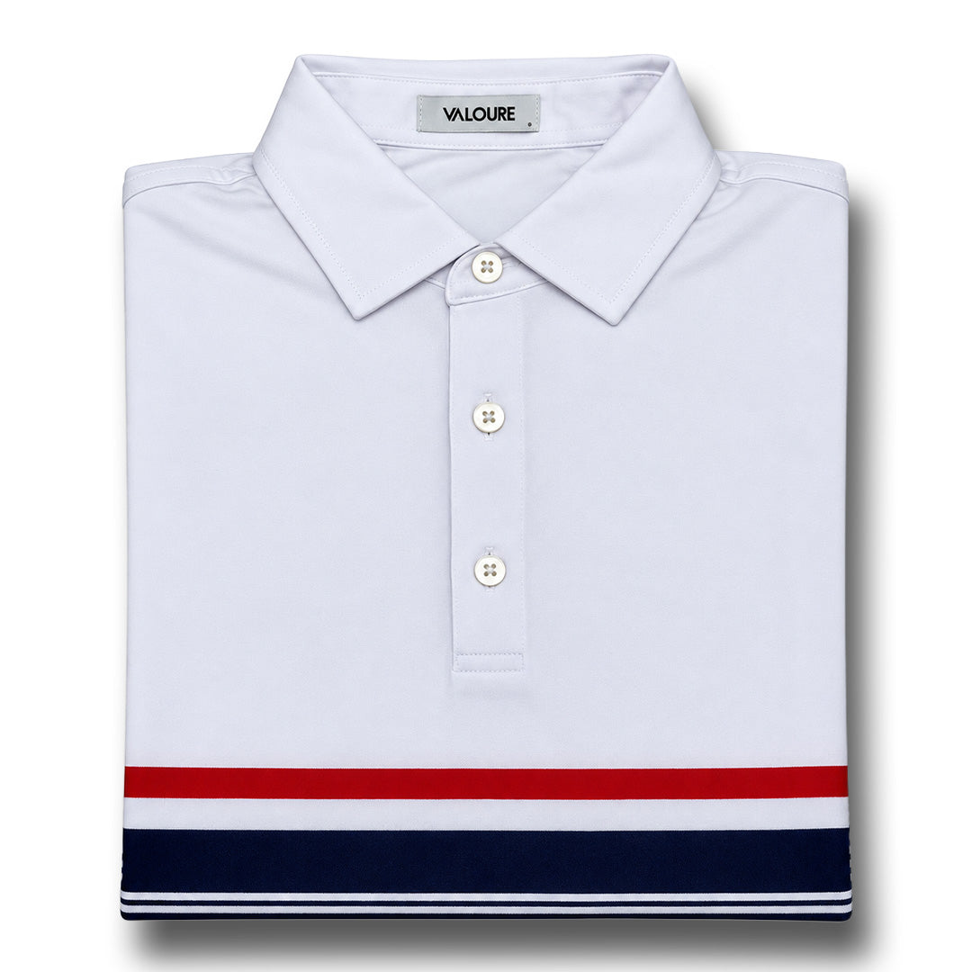 Essential Stripe Polo – USA