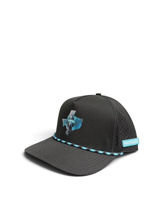 Greenwood - Black Ranger Cap with Blue Rope