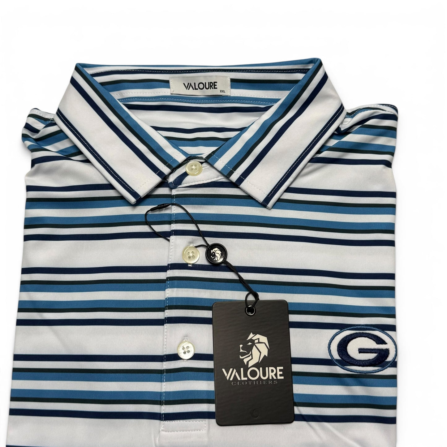 Greenwood - G Polo White/Blue