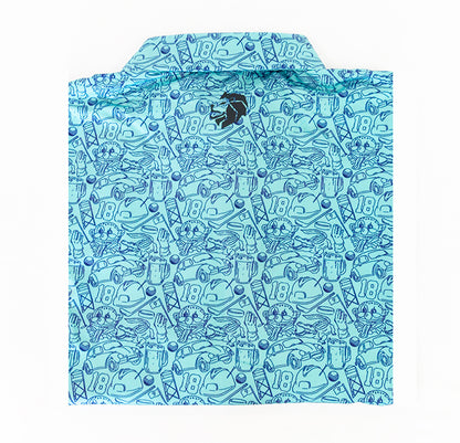 The Gilmore Performance Polo - McGavin Blue
