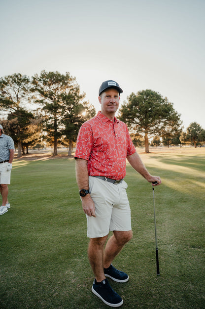Flatland Performance Polo - Desert Sun