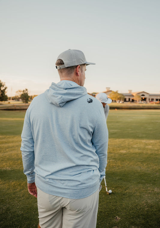 Suave Performan Hoodie - Heather Sky Blue